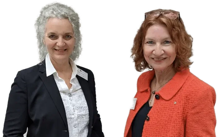 Martina Gschell und Silvia Ziolkowski, Ansprechpartnerinnen des Mentoring-Programms „Frauen in Führung“